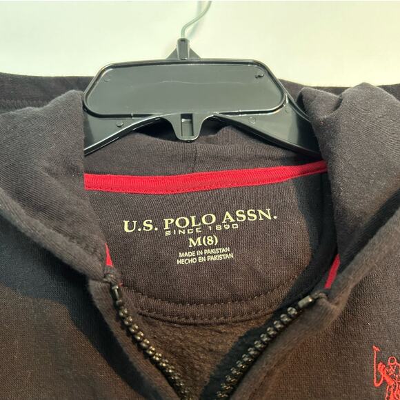 U.S. Polo Assn Full Zip Sweatshirt – Boys Size Medium (8) - Picture 2 of 6